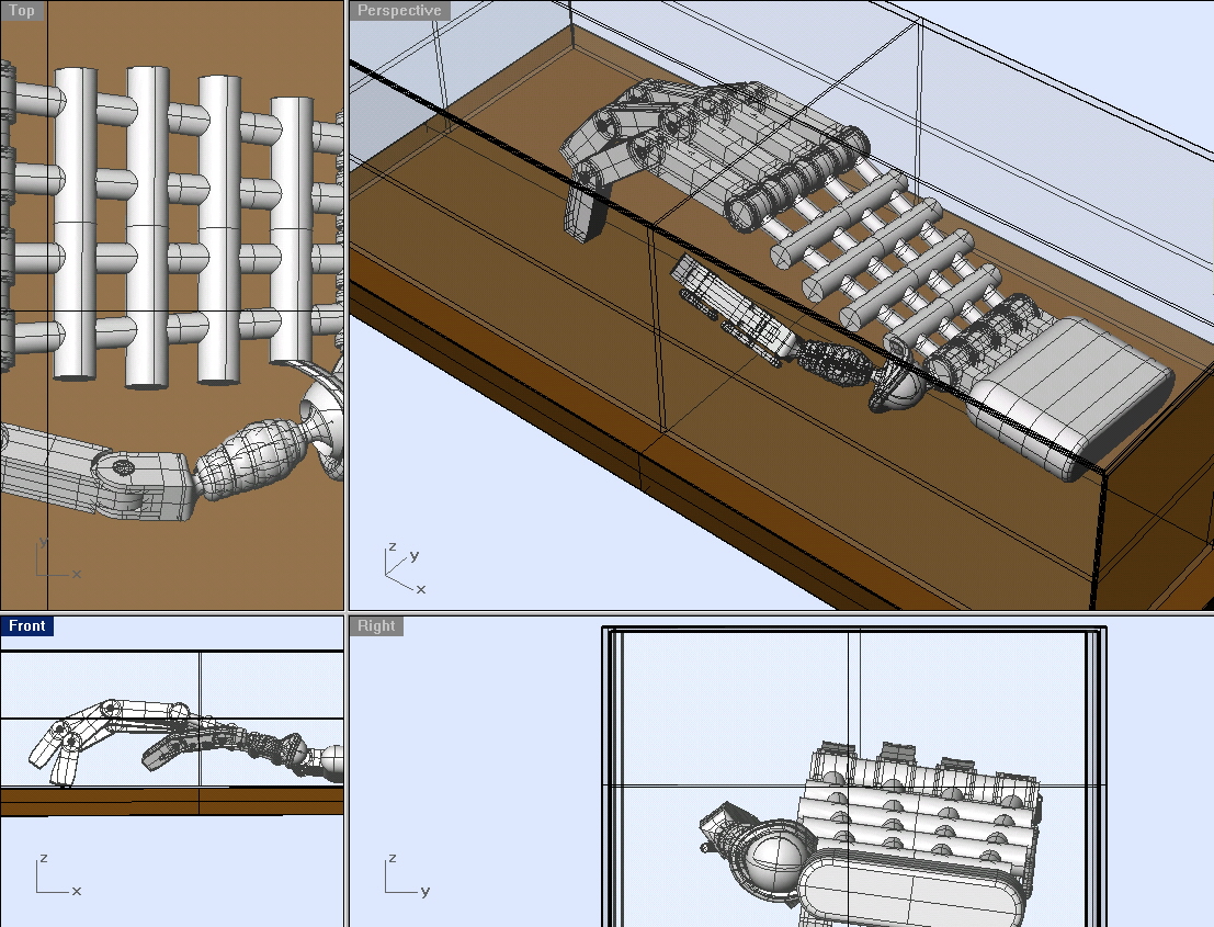 Ruka (vsechny pohledy) OpenGL